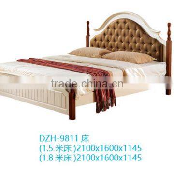 2016 New Design models solid wood bed room furniture
