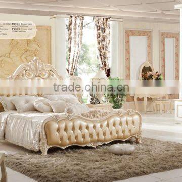 2016 antique bedroom furniture set used full solid wood with carved to be finished