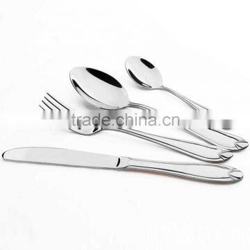 High-grade Cutlery 24Pcs Stainless Steel Flatware Colorful Cutlery Dinner Spoon Gold Plated Cutlery Sets Gold C81