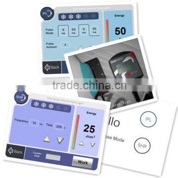 Copper Reflector With Silver Coated In-Motion SHR E-light IPL Hair Removal Machine +RF