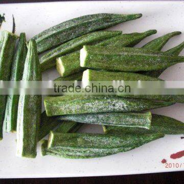 Vacuum fried Okra chips