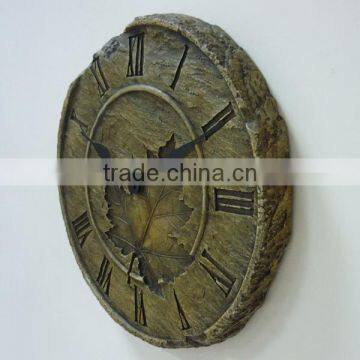 Indoor Outdoor Garden Decorative Polyresin Wall Clock photo-2