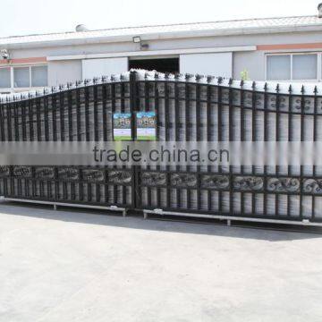 Galvanized Powder Coated Luxury Wrought Iron Gate Design