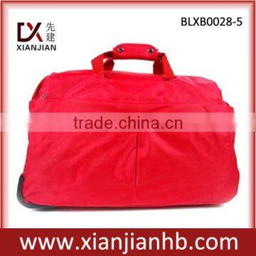 factory wholesale stylish young ladies prefer high quality red travel bag