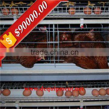 Automatic manure removal A type galvanized automatic chicken layer cage