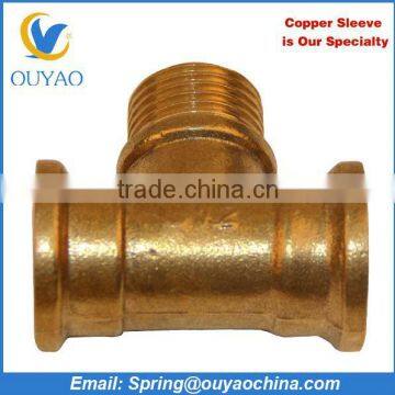 OEM brass cross tee high quality brass cross tee