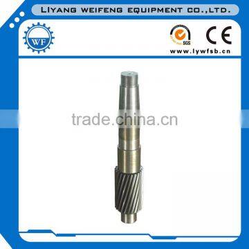 Gear shaft for pellet mill machine