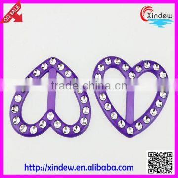 Plastic Belt buckle with diamond, Fashion dress buckles