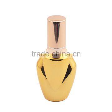 Unique Shaped UV Gel Colored Small Empty Glass Spray Bottle for Perfume With Screw Aluminum Atomizer photo-4