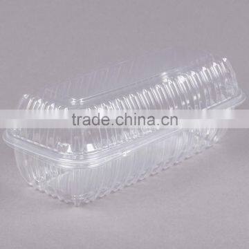 Clamshell Clear Hinged Lid Plastic Hoagie Container photo-3