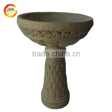 Outdoor Concrete Ground Bird Bath for Sale