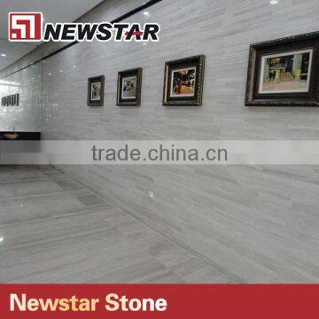 Newstar Cheap Wooden White Straight Vein Marble For Floor Wall Tile USA photo-4