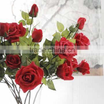 Moisturizing Feel Realistic Silk Roses Wedding Decoration Car Flower photo-4