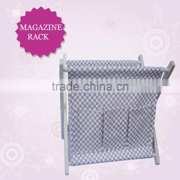 Customed Color and Size Paulownia Wooden Magazine Rack, Newspaper Basket, Magazine File/spice Rack photo-4