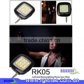 New Products 2016 ABS Front Camera Flash, Extenal Mini Selfie Led Flash Light With 16 Led Lights photo-5