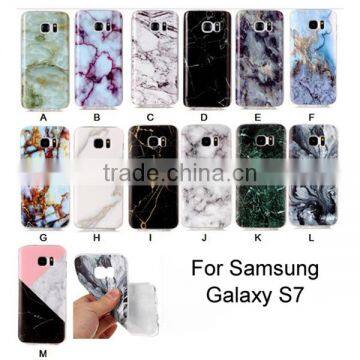 OEM LOGO Welcome, Marble Phone Case Anti Scratch Soft TPU Marble Texture Back Cover For Samsung S7 S7 Edge photo-6