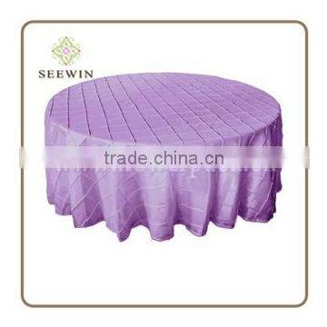 Purple Pintuck Taffeta Tablecloth