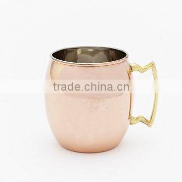 BPA FREE SMOOTH 100% COPPERTISAN BARREL MOSCOW MULE DRINKING MUG photo-2