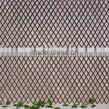 natural willow garden fence with leaf