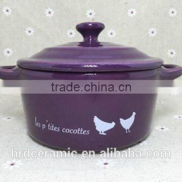 Wholesale Stocked Painting Ceramic Soup Bowl With Lid photo-3