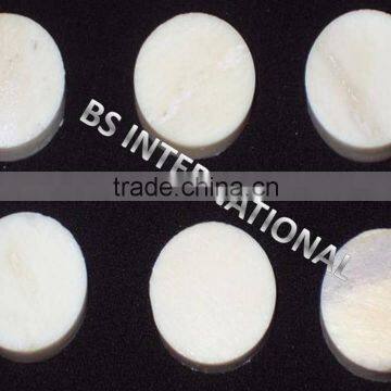 Buffalo Horn Bone Button Blanks photo-3