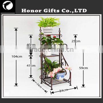 Unique Metal Stand Flower Pot Wire Flower Pot Holder photo-2