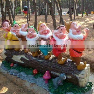 Strong Snow White With 7 Small Man Figure photo-2