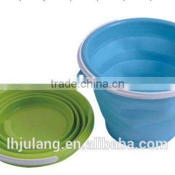 Protable Foldable Houseware Bucket/Collapsbile Plastic Bucket for outdoors
