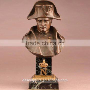 Life Size French Leader Napoleon Bronze Bust Sculpture photo-3