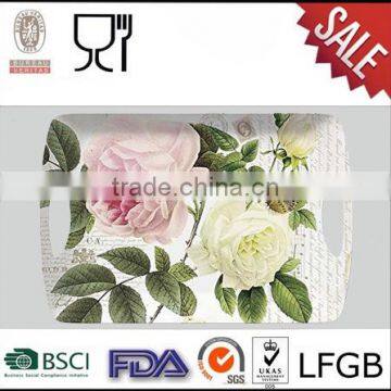 Wholesale Melamine Serving Tray,Rectangle Large Melamine Plate