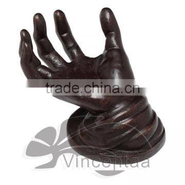 Popular Design Art Decoration Metal Craft Bronze Hand Sculpture