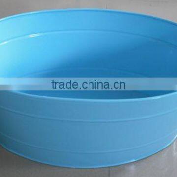 Oval Large Galvanized Beverage Tub photo-2