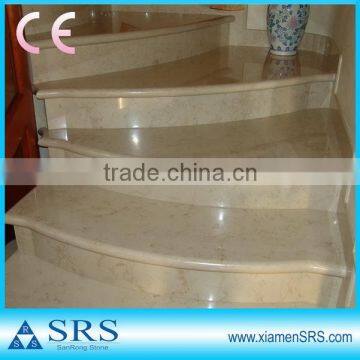 Cheap price for sunny beige marble stair step