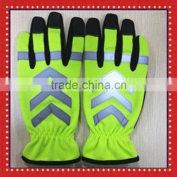 Police Security School Crossing Guard Traffic Safety Reflective Gloves