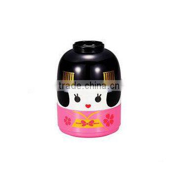 Japanese Kokeshi Bento Lunch Box Samurai Geisha Kids Lunch photo-6