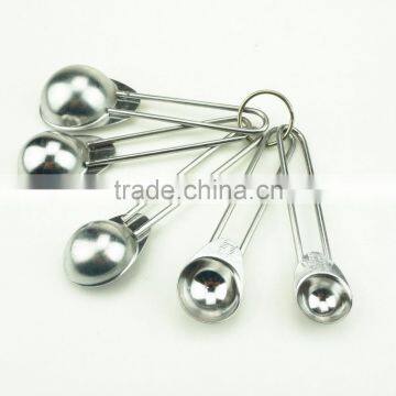 42135 Wire Handles Stainless Steel Nesting Measuring Cups and Spoons Set photo-4