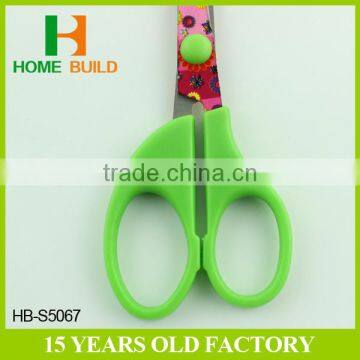 Factory Price HB-S5067 5" Colorful Blades Plastic Handle School Scissors photo-6