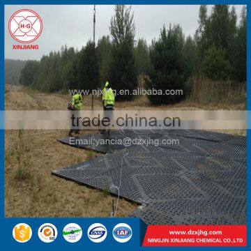 use in bog ground Blak hdpe construction road mat