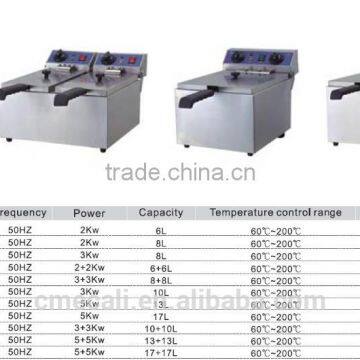 2016 New Product 1 Tank 2 Basket Gas Fryer 48L Deep Fryer Gas for Sale photo-4