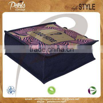 PP Laminated Jute Tote Bag With Padded Rope Handle photo-3