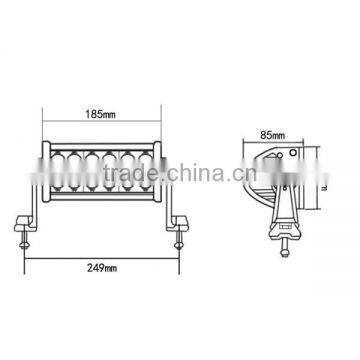 12Pcs X 3W Epistar Bulbs Double Row LED Light Bar Offroad Headlamp LED Bars photo-5