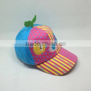 Fashion Kid /Children Baseball Cap And Cap Top Button With Grass photo-3