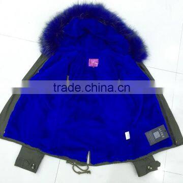 Lady Color Fur Pink Coor Multi Color Parka photo-2