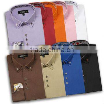 Mens Fashion Dress Shirts,floral Printing Man Shirts,double Collar Stylish Dress Shirts