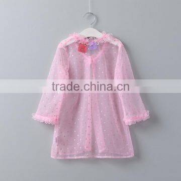 2017 Wholesale Cheap Girls Net Cape Dress Sun Protective Clothing for Little Girls photo-2