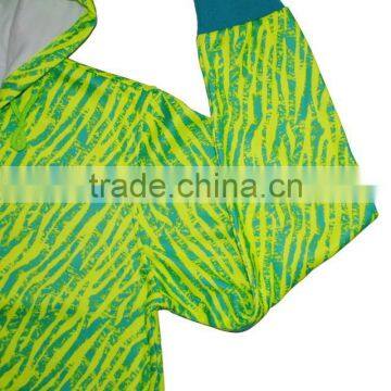 Professional Fleece Wear Manufacturer Designs Itself Full Print Fleece Hooded Men Casual Jacket Polyester ,240g Brushed Inside