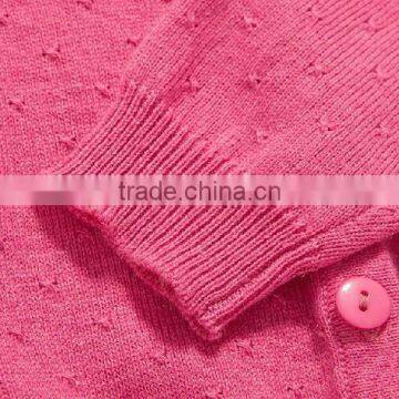 Namely Custom Ruffle Pink Plain Handmade Children Girls Knitted Sweater photo-2