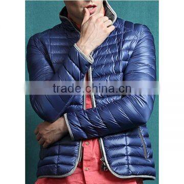 2015 China Factory Fashion Blue Downproof Outdoor Duck Mens Down Jacket photo-3