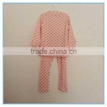 Wholesale OEM Children Gilrs Cotton Underwear Set Long Johns, High Quality Kids Pajamas Clothes for Child photo-3