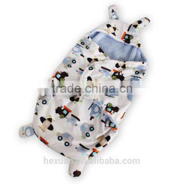 OEM Factory or Stocked Designs Fleece Swaddle Baby Blanket photo-6